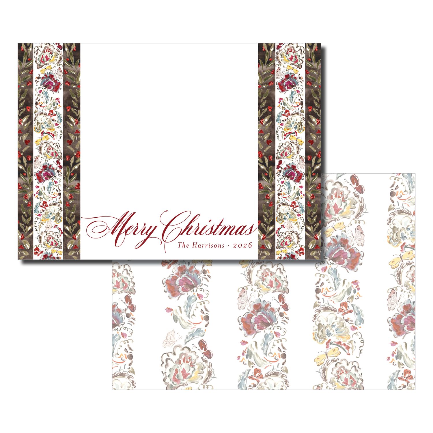 Neutral Harvest Christmas Card