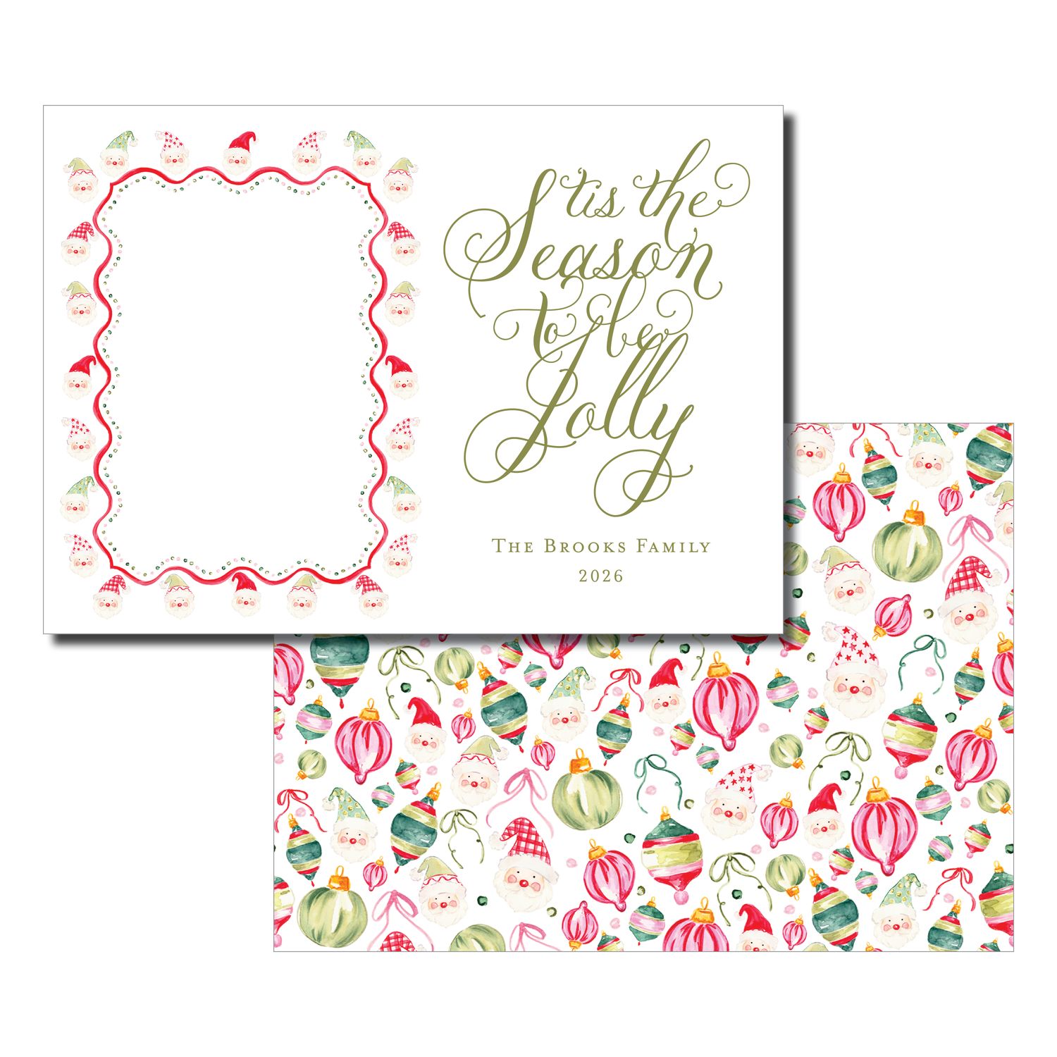 Jolly Santa Christmas Card