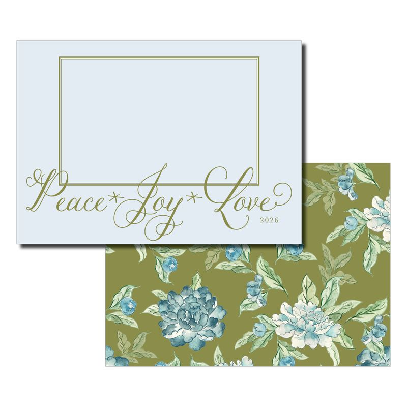 Peace Joy Love Christmas Card