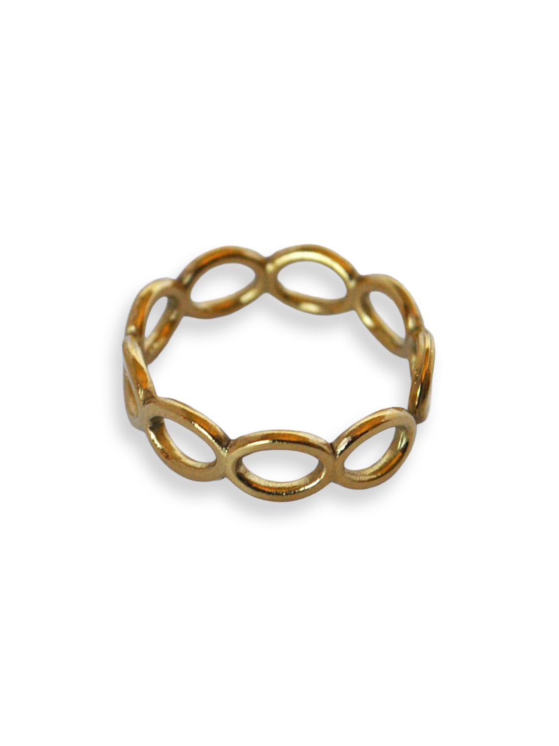 Anillo cadena dorado