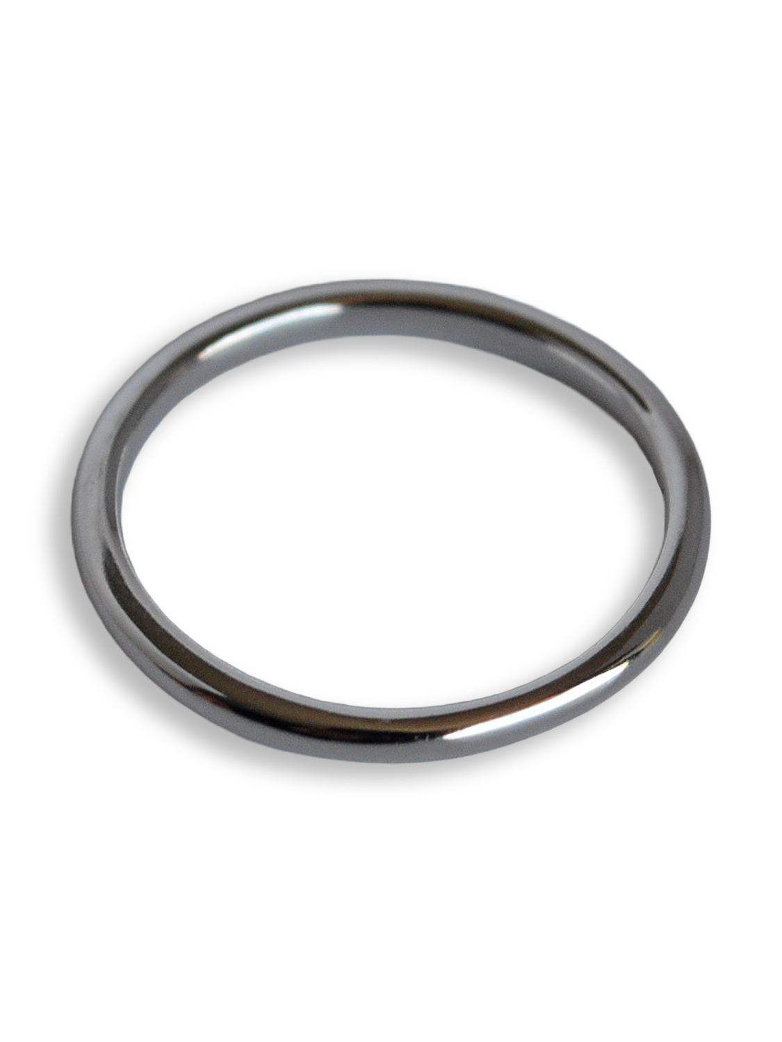 Anillo liso plateado