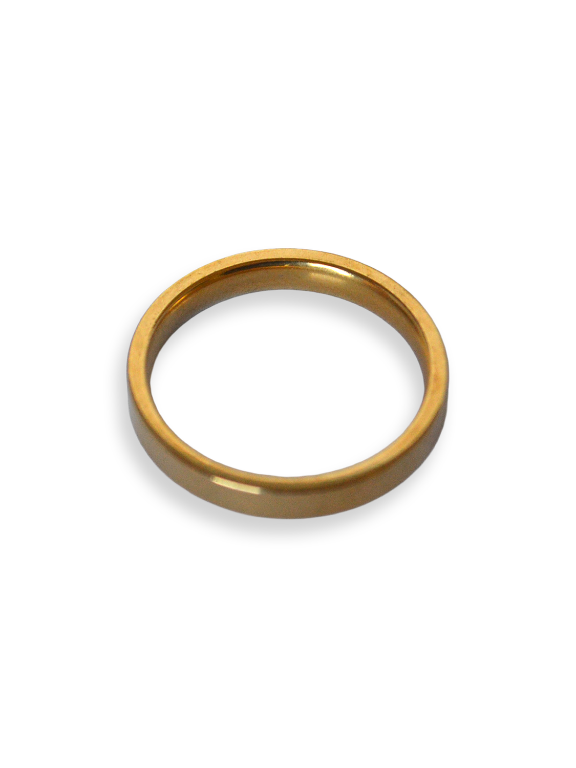 Anillo banda dorada clásica