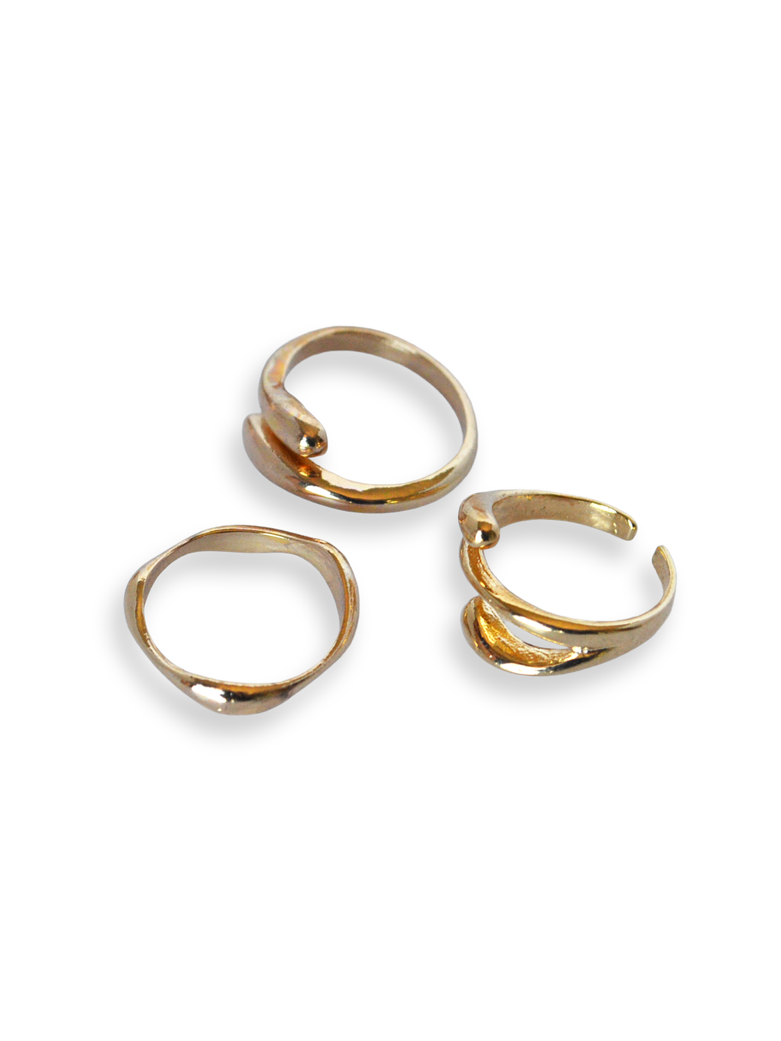 Set dorado orgánico (formas irregulares)