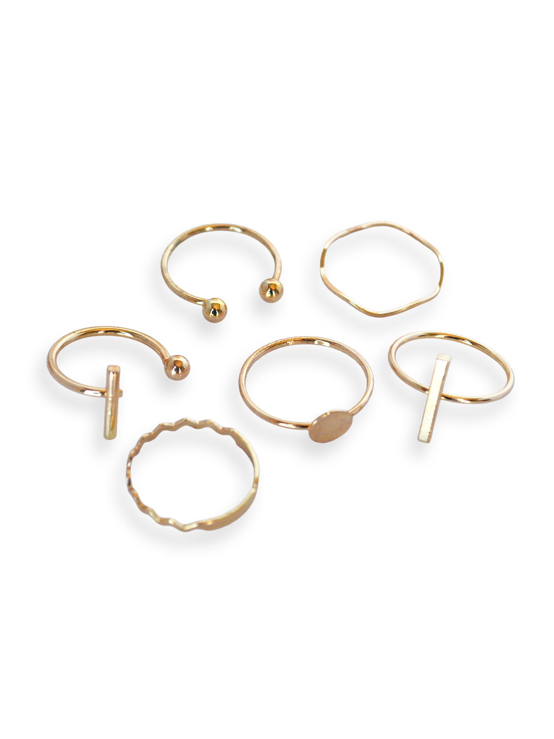 Set dorado minimal (6 piezas)