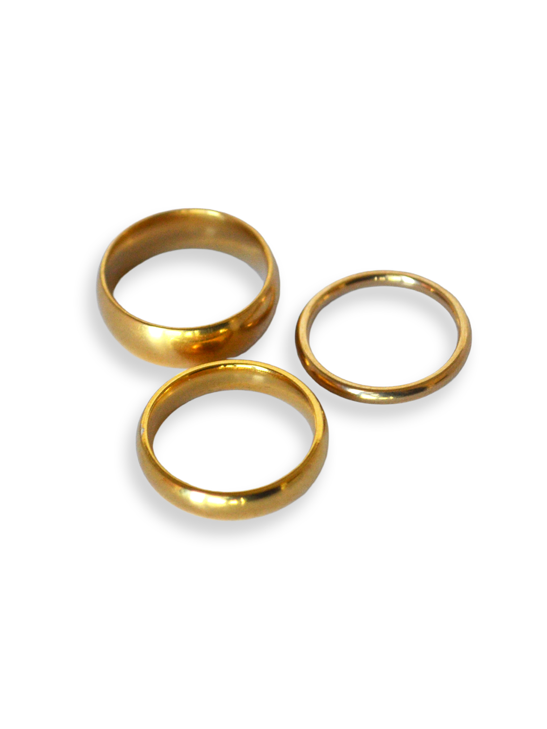 Set dorado triple clásico