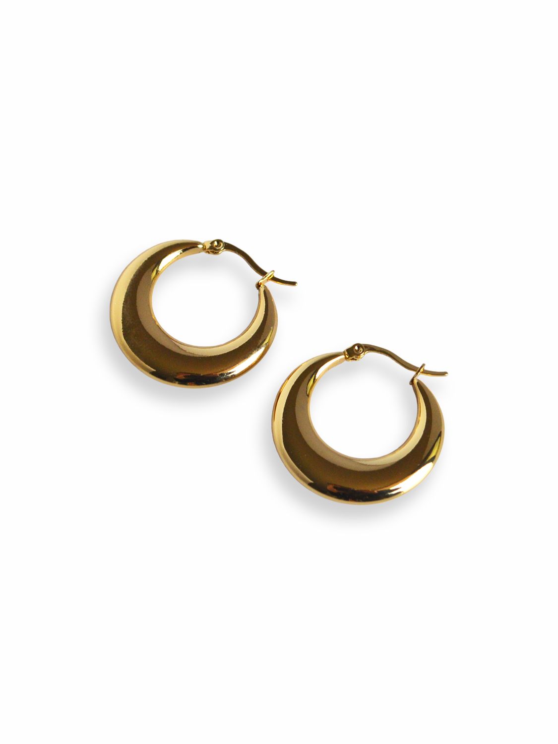 Aretes Golden Bold Hoops