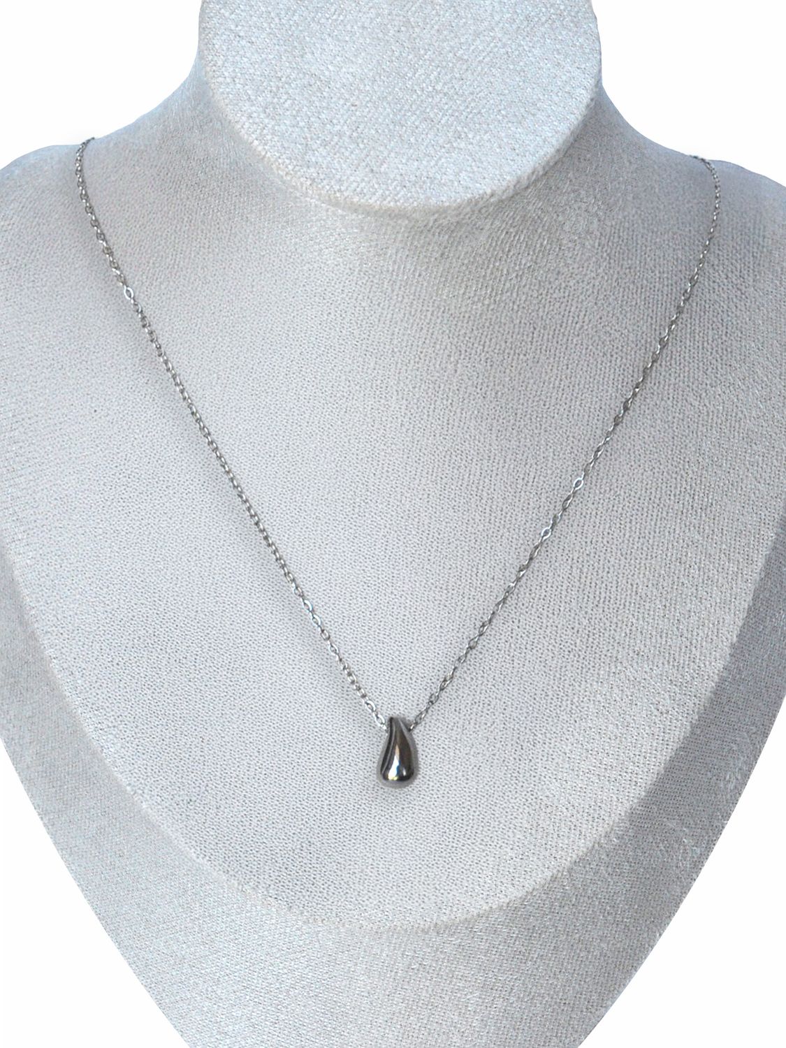 Collar Silver Drop Pendant