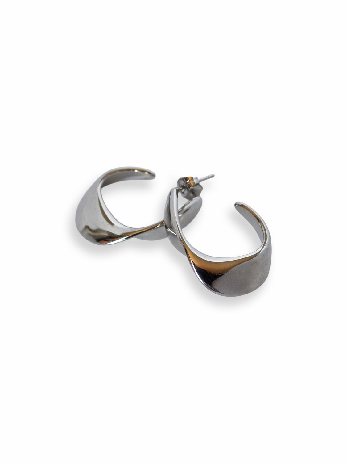 Aretes Silver Curve