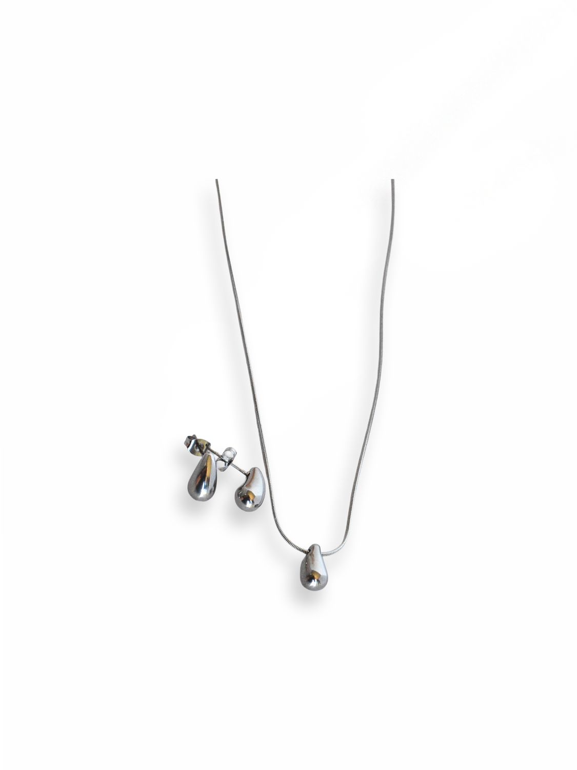 Set Gota Minimal (Collar + Aretes)