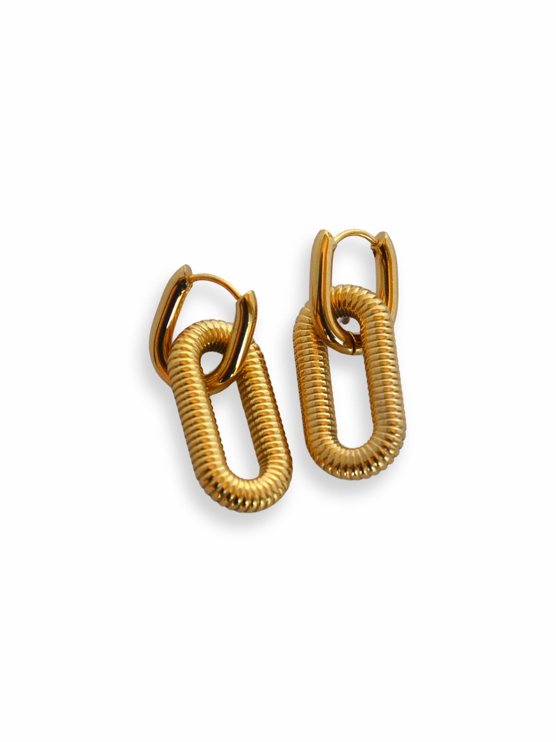 Aretes Golden Coil Link