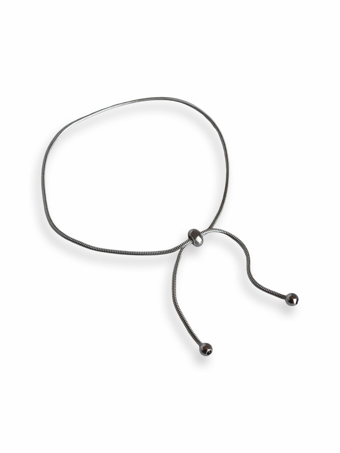 Pulsera Plateada Ajustable Snake