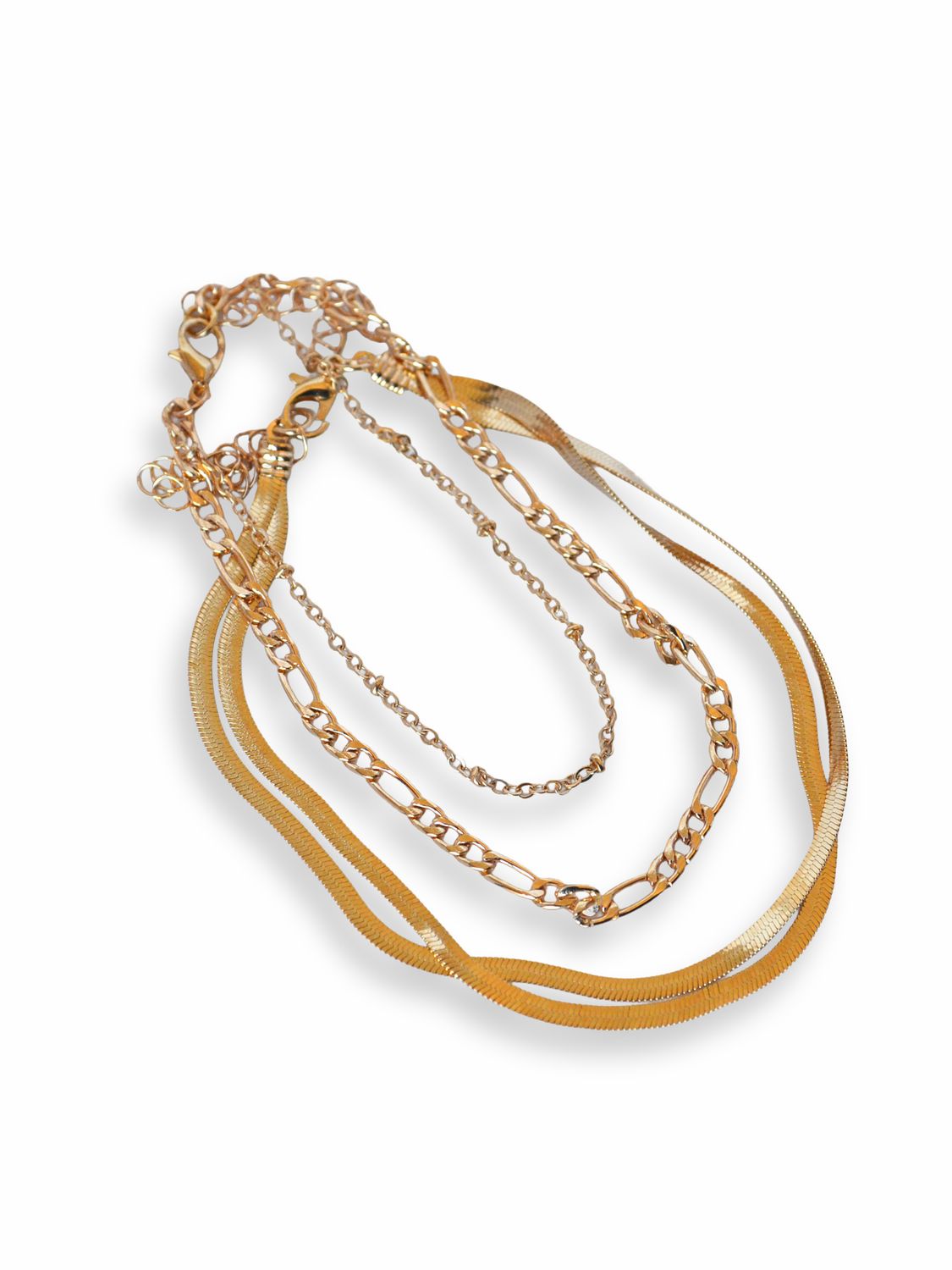 Set de tobilleras Golden Layers