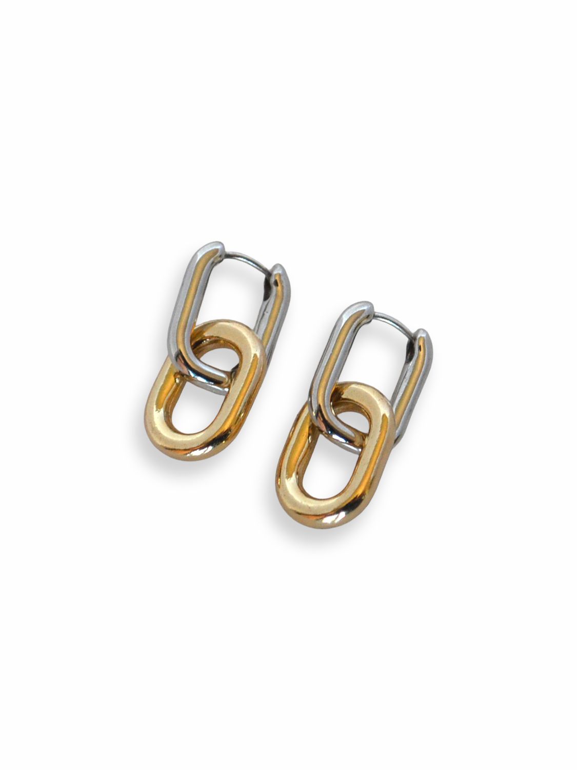 Aretes Dual Link Hoops