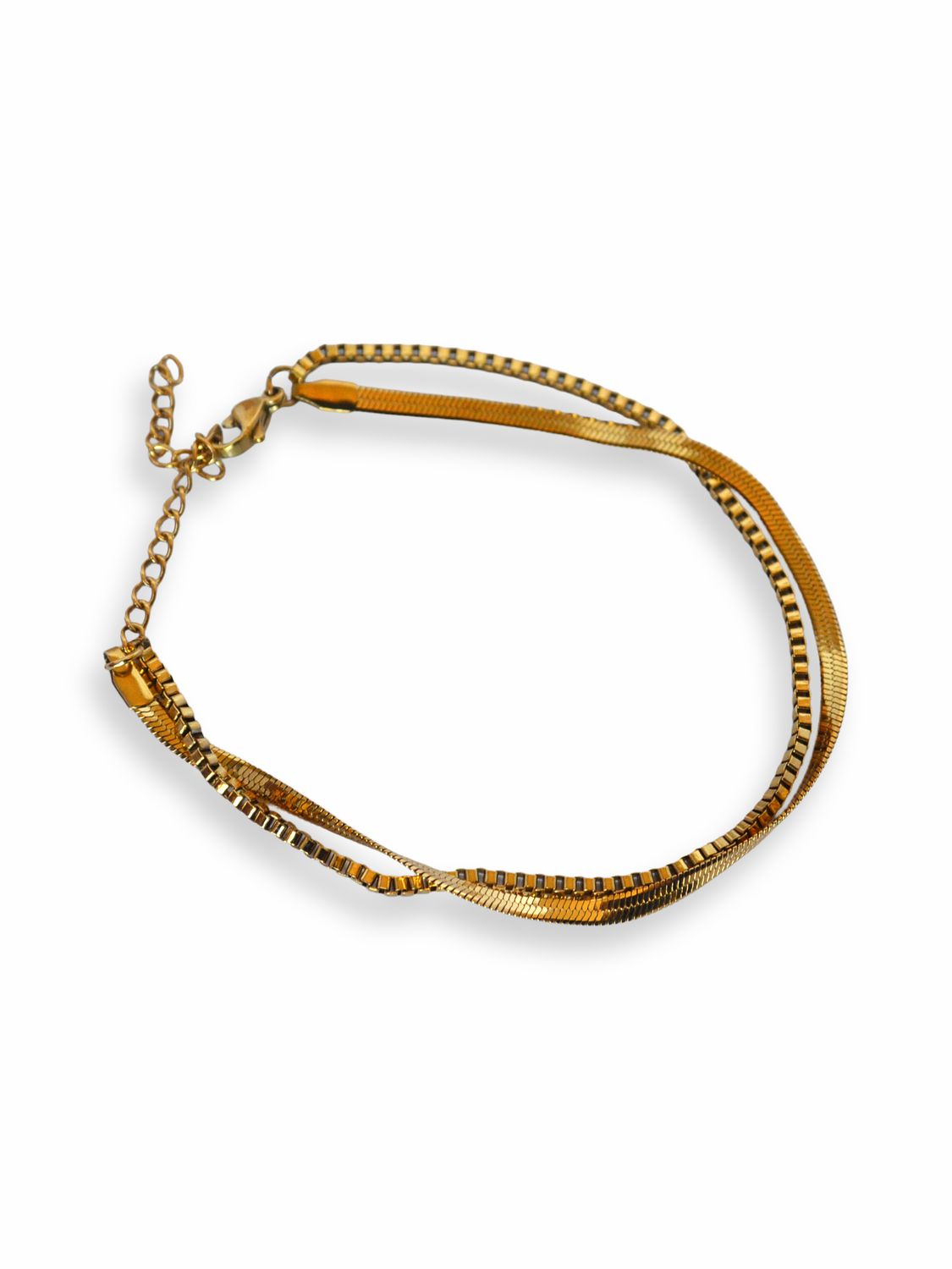 Tobillera Golden Twist