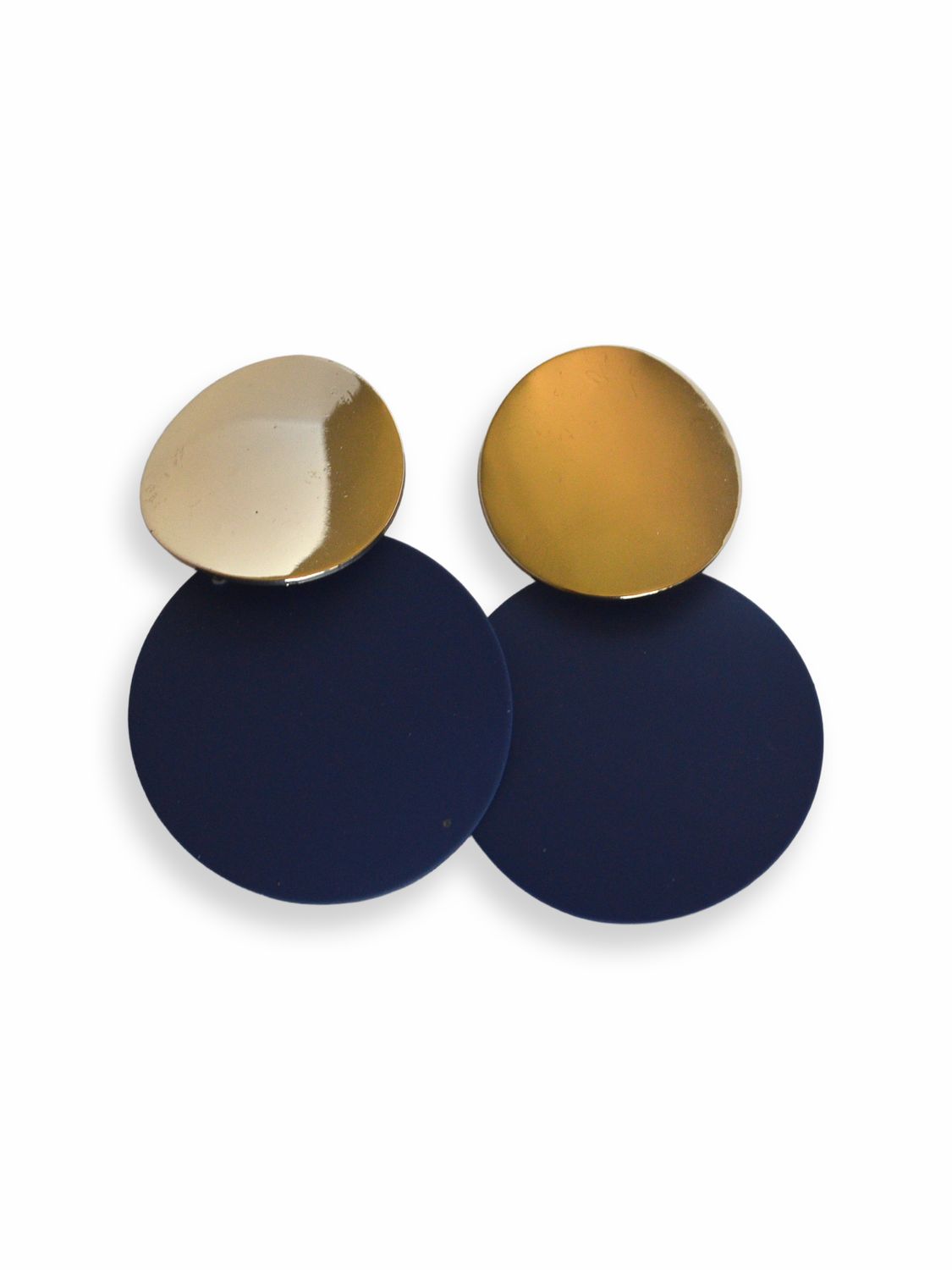 Aretes Golden Navy Drops