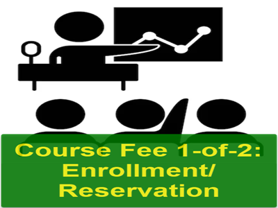 Course Fee: 1-of-2: Enrollment/Reservation Down-Deposit for 4-Sessions (minimum) in Jul-Aug 2024