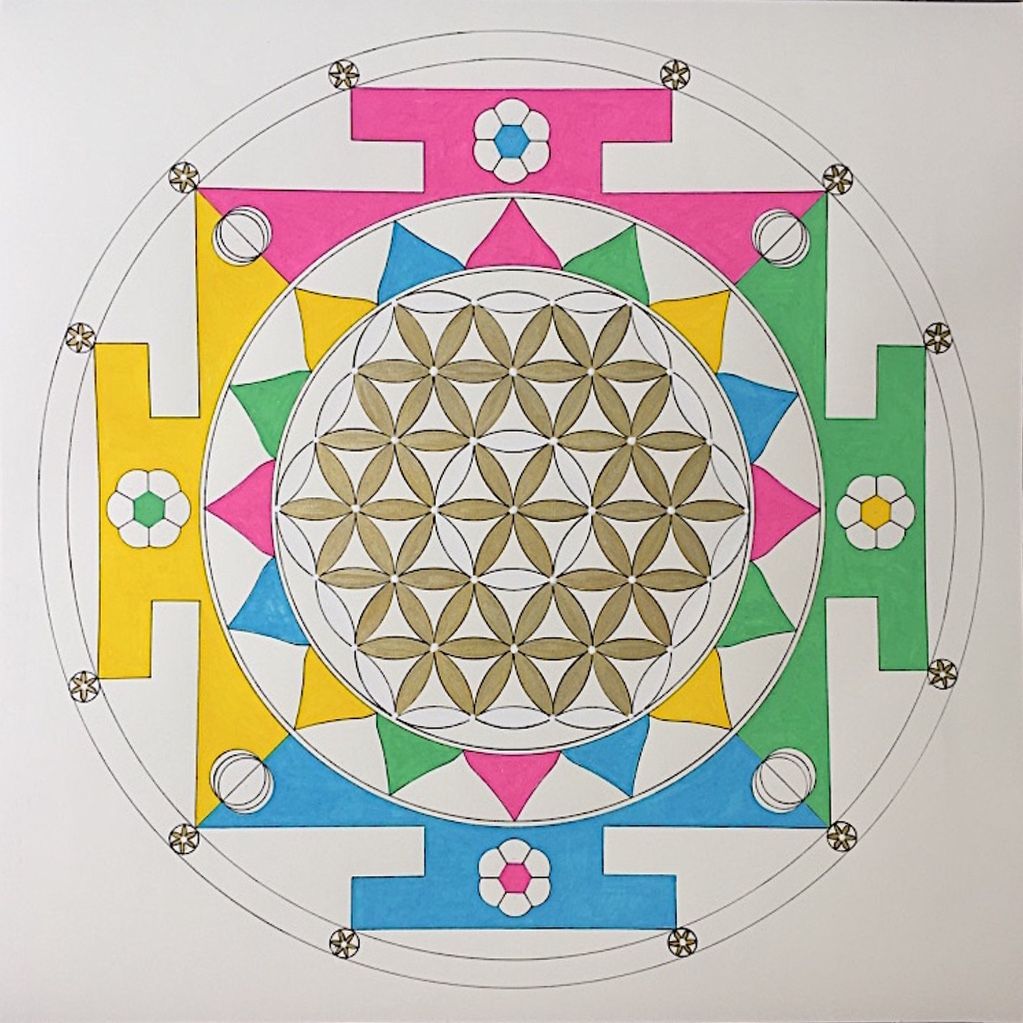 Fleur de vie 50x50