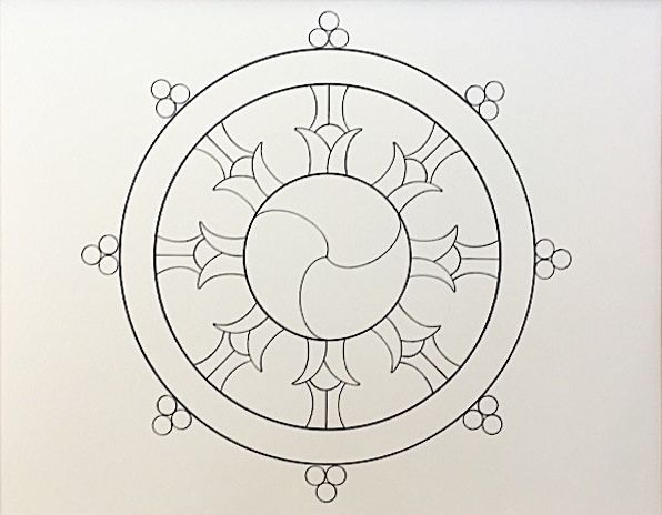 La roue des enseignements du Bouddhisme