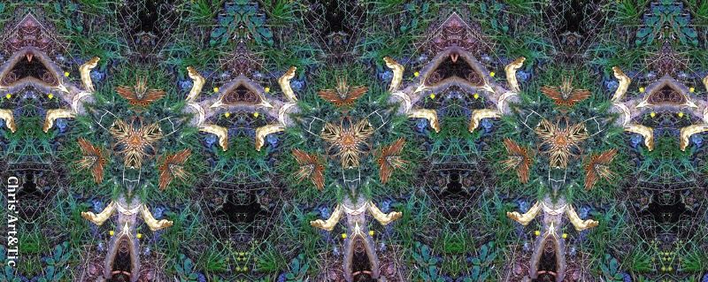 La tribu dans la forêt 30 X 75 toile La tribu dans la forêt 30 X 75 toile