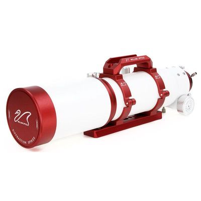 William Optics Apochromatischer Refraktor AP 81/559 ZenithStar 81 inkl. 50mm Uniguide Scope und P-Flat6AIII, Farbe Rot