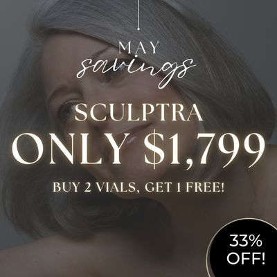 Sculptra | Buy 2 Vials, Get 1 FREE!