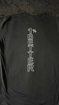 SMALL Black 1% BETTER Shirt