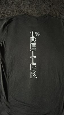 XL Black 1% BETTER Shirt