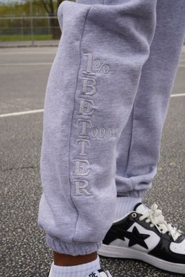 SMALL Gray 1% BETTER TODAY Sweats