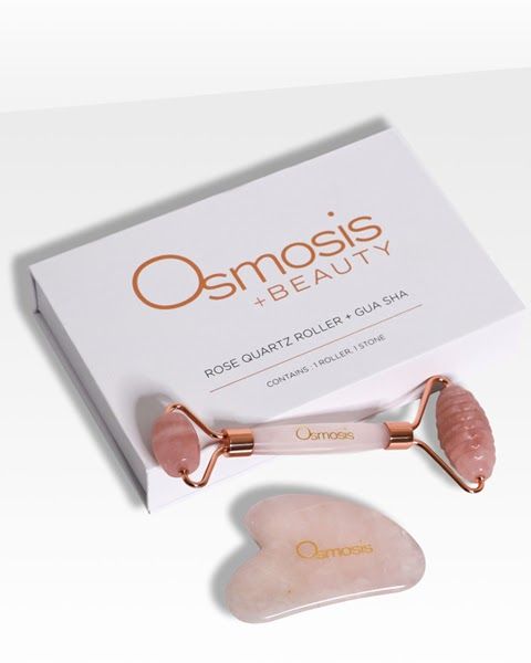Rose Quartz Roller + Gua Sha