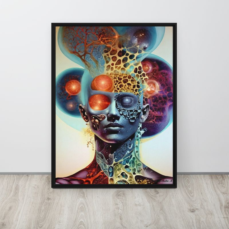 Framed canvas &#39;&#39; Genesis &#39;&#39;