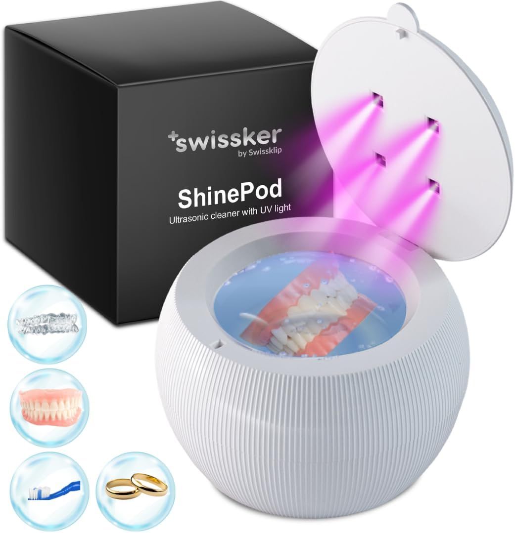 Swissklip ShinePod Ultrasonic Dental Cleaning Pod