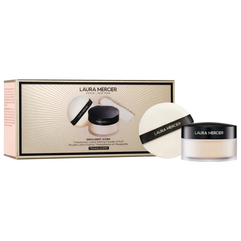 Laura Mercier- Translucent Loose Powder &amp; Velour Puff Duo Gift Set