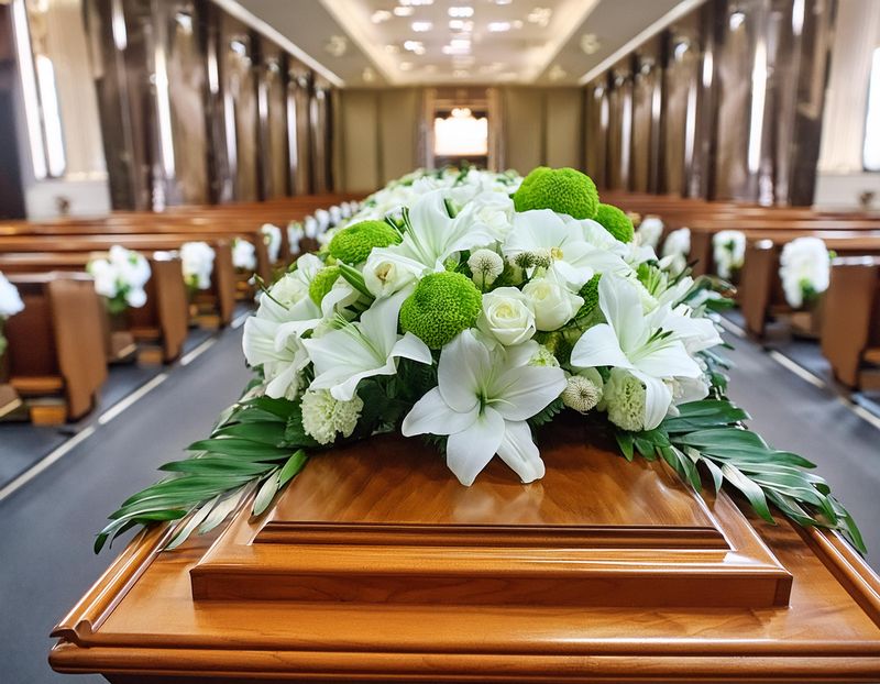 Sargbukett "Lilie - Weiß"