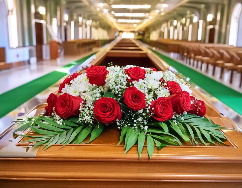 Sargbukett "Rote Rose"