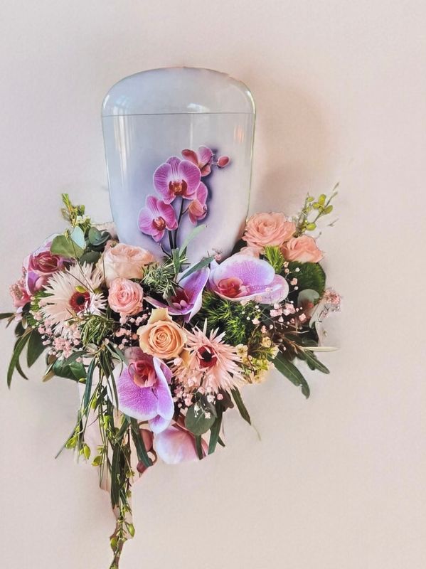 Kranz in zarten Gerbera Farben