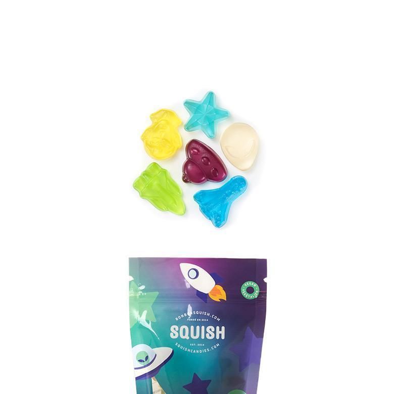 Squish  Candies Small Bag, Color: Vegan Alien Invasion