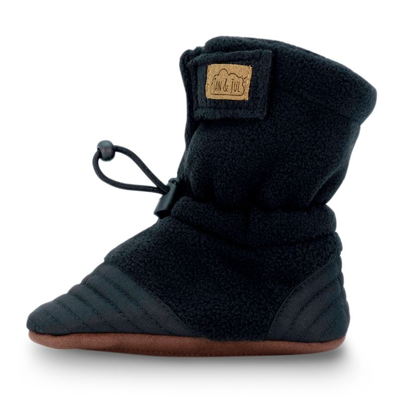 Jan &amp; Jul Stay Put Cozy Booties- Black, Size: S (3-12M)