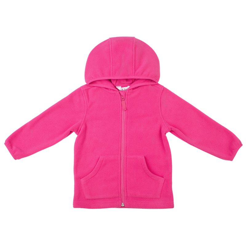 Jan &amp; Jul Fleece Jacket- Hot Pink , Size: 1T