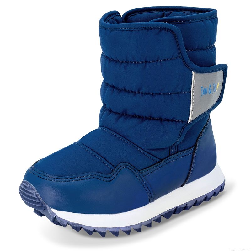 Jan &amp; Jul Tasty-Dry Tall Puffy Winter Boots- Navy, Size: 5.5