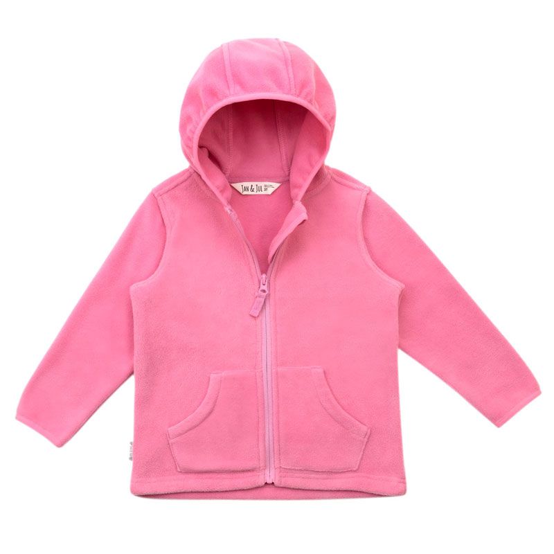 Jan &amp; Jul Fleece Jacket- Watermelon Pink , Size: 2T