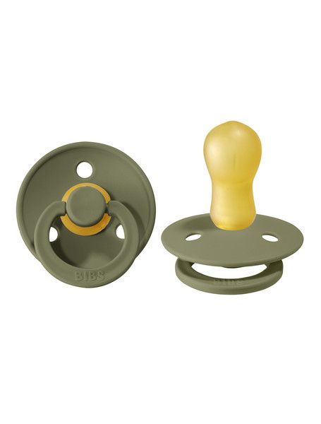 BIBS Pacifier Original 2pk- Olive, Size: 0-6M