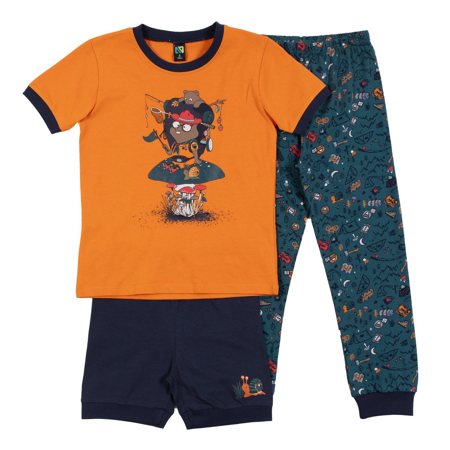 Nano 3pc Pajama Set- Camper, Size: 2