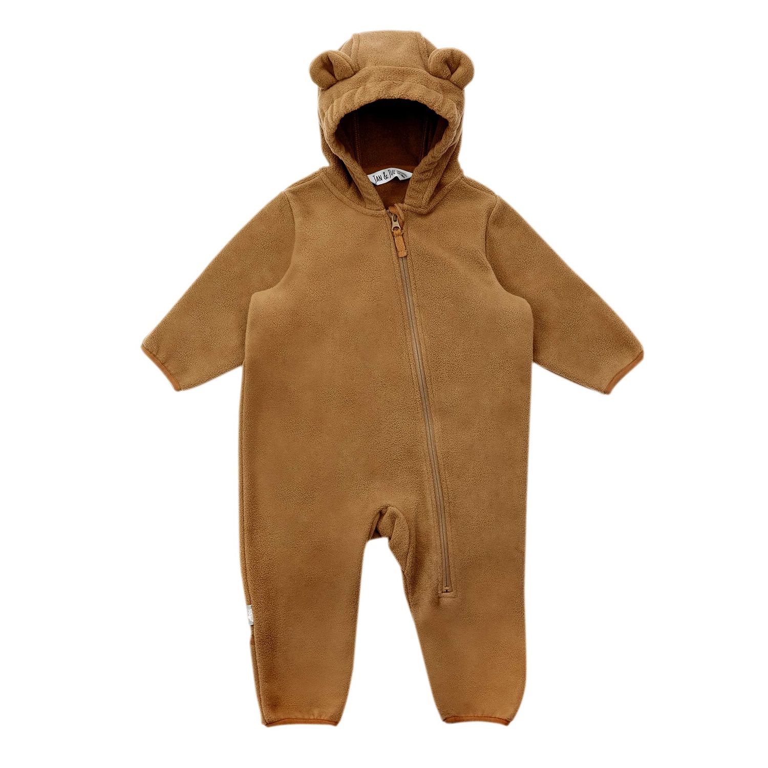 Jan &amp; Jul Fleece Suit- Soft Brown, Size: S (0-6M)