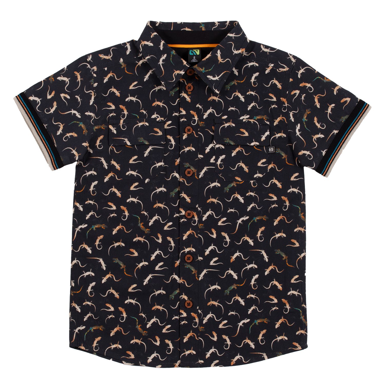 Nano Boys Button Up- Lizards, Size: 6M