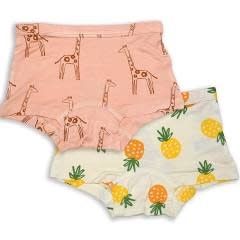 Silkberry Baby Bamboo Girls Boyshort Underwear 2pk