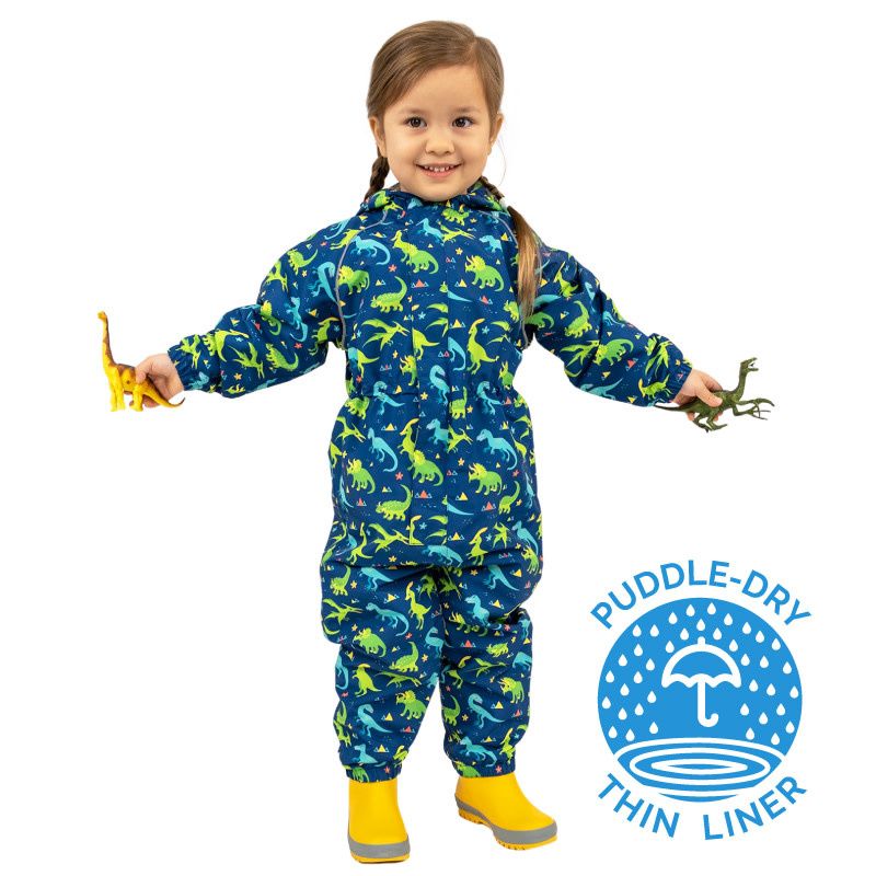 Jan &amp; Jul Puddle-Dry Play Suit- Dinoland