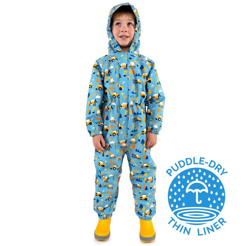 Jan &amp; Jul Puddle-Dry Play Suit- Under Construction 