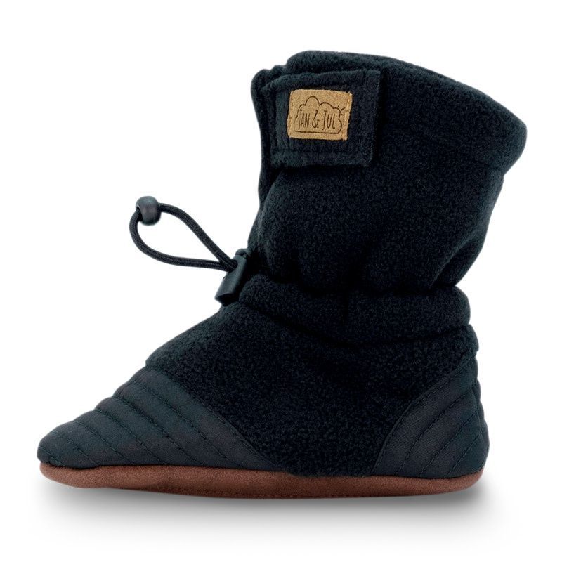 Jan &amp; Jul Stay Put Cozy Booties- Black