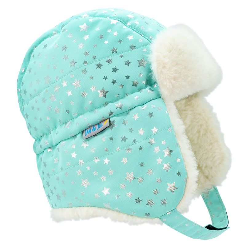 Jan &amp; Jul Toasty-Dry Trapper Hat- Mint Star