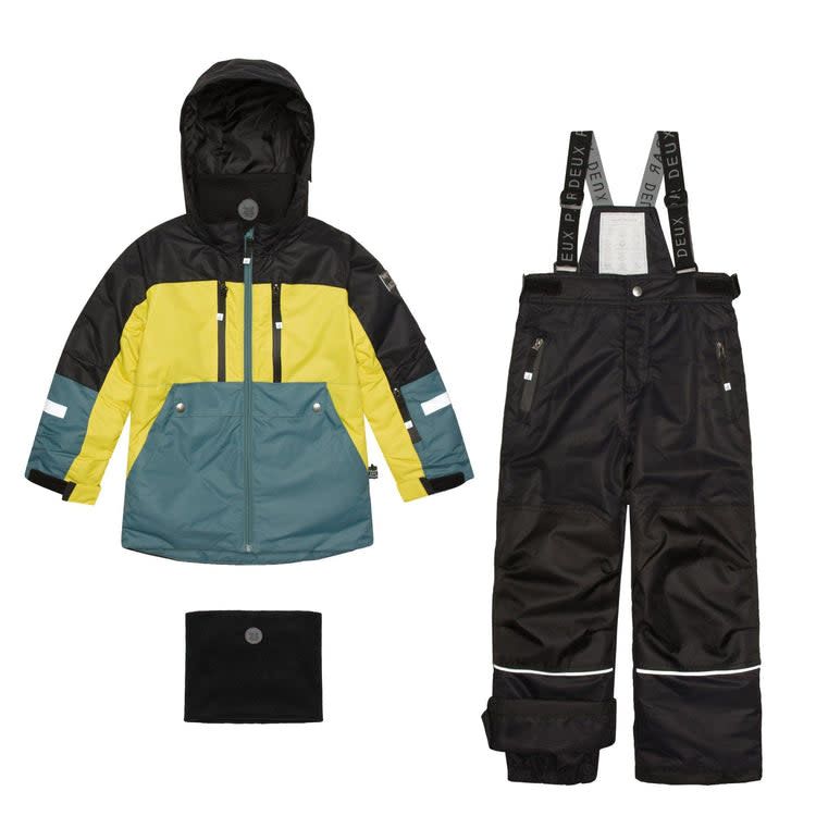 Deux par Deux Boys Two Piece Snowsuit- Colour Block